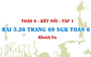 Bài 3.26 trang 69 SGK Toán 6 tập 1 Kết nối tri thức